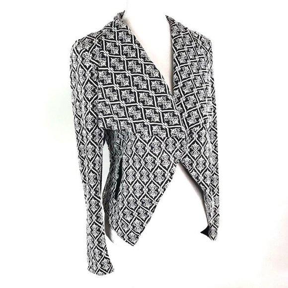 41Hawthorn Geometric Stretch Open Front Jacket - Picture 4 of 9